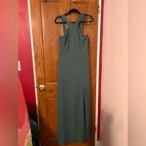 Birdie Grey Gene bridesmaid dress in Sea Glass.